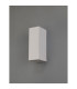 Alina Rectangular Up & Down Wall Lamp 2 x GU10 White Paintable Gypsum-6