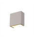 Alina Square Wall Lamp 6.5W LED 3000K 592lm White Paintable Gypsum 3yrs Warranty-1