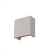 Alina Square Wall Lamp 6.5W LED 3000K 592lm White Paintable Gypsum 3yrs Warranty-3