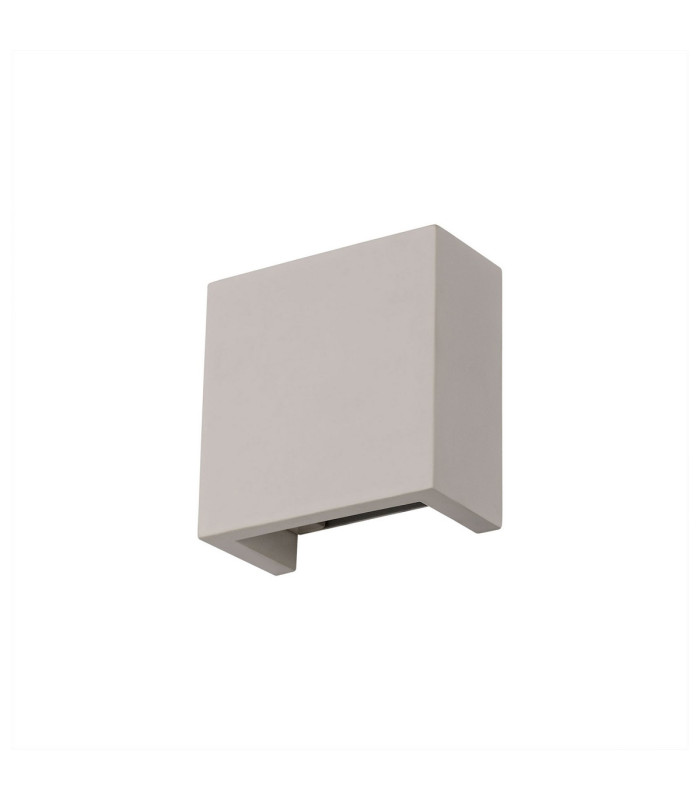 Alina Square Wall Lamp 6.5W LED 3000K 592lm White Paintable Gypsum 3yrs Warranty-3
