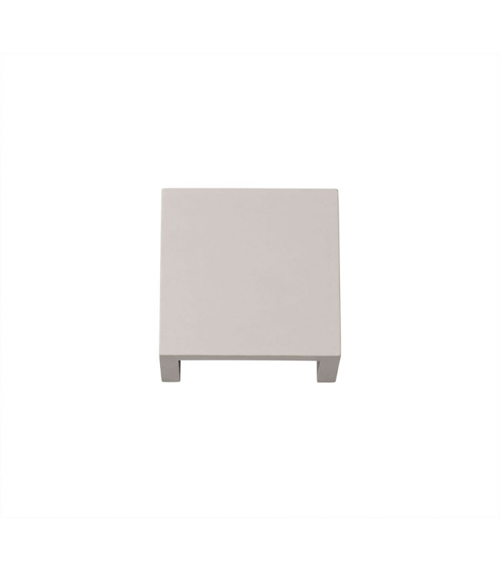 Alina Square Wall Lamp 6.5W LED 3000K 592lm White Paintable Gypsum 3yrs Warranty-5