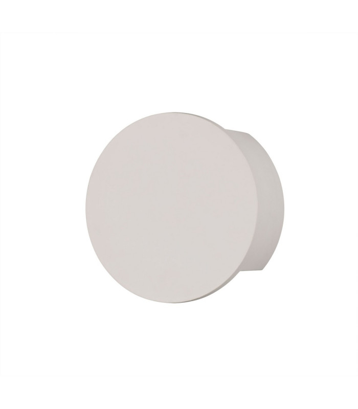 Alina Round Wall Lamp 6.5W LED 3000K 656lm White Paintable Gypsum 3yrs Warranty-5