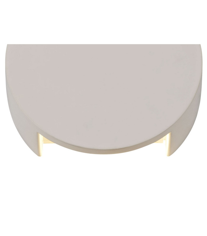 Alina Round Wall Lamp 6.5W LED 3000K 656lm White Paintable Gypsum 3yrs Warranty-6