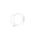 Alina Round Wall Lamp 6.5W LED 3000K 656lm White Paintable Gypsum 3yrs Warranty-7