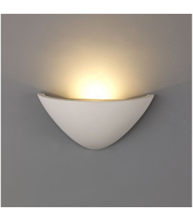 Alina Sphere Wall Lamp 4.2W LED 3000K 356lm White Paintable Gypsum 3yrs Warranty-2