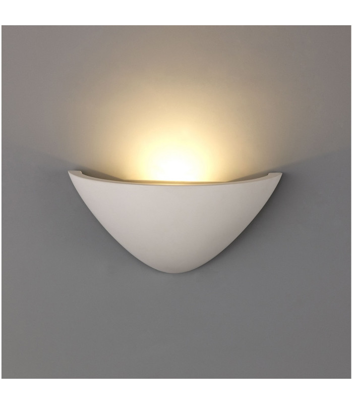 Alina Sphere Wall Lamp 4.2W LED 3000K 356lm White Paintable Gypsum 3yrs Warranty-2