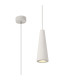 Alina Cone Pendant 1 x GU10 White Paintable Gypsum-1