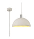 Alina Dome Pendant 1 x E27 White Paintable Gypsum-1