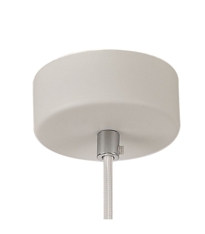 Alina Dome Pendant 1 x E27 White Paintable Gypsum-4