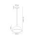 Alina Dome Pendant 1 x E27 White Paintable Gypsum-7