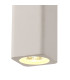 Alina Rectangluar Pendant 1 x GU10 White Paintable Gypsum-5