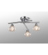 Ardice Flush Ceiling 3 Light G9 Polished Chrome/Clear Glass-2