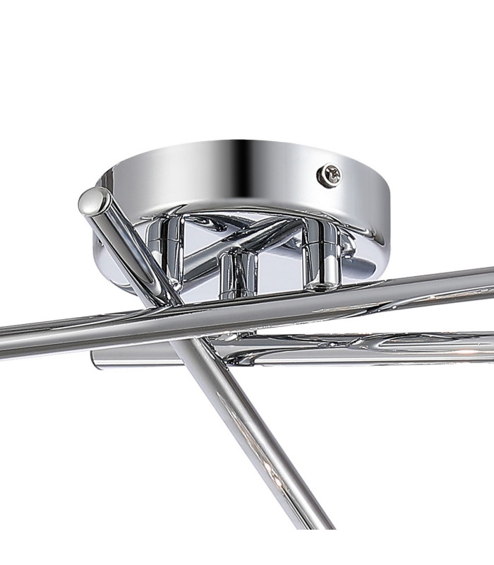 Ardice Flush Ceiling 3 Light G9 Polished Chrome/Clear Glass-4