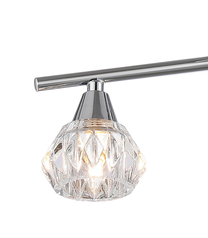 Ardice Flush Ceiling 3 Light G9 Polished Chrome/Clear Glass-5