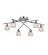 Ardice Flush Ceiling 6 Light G9 Polished Chrome/Clear Glass-1