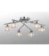 Ardice Flush Ceiling 6 Light G9 Polished Chrome/Clear Glass-2