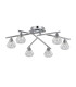 Ardice Flush Ceiling 6 Light G9 Polished Chrome/Clear Glass-3