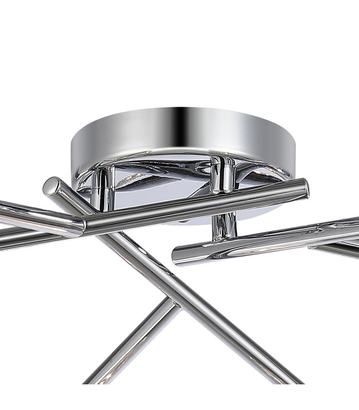 Ardice Flush Ceiling 6 Light G9 Polished Chrome/Clear Glass-5