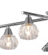 Ardice Flush Ceiling 6 Light G9 Polished Chrome/Clear Glass-6