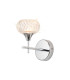 Aria Wall Light 1 Light G9 IP44 Polished Chrome/Clear Glass-1