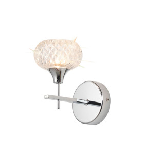 Aria Wall Light 1 Light G9 IP44 Polished Chrome/Clear Glass-1