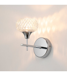 Aria Wall Light 1 Light G9 IP44 Polished Chrome/Clear Glass-2