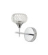 Aria Wall Light 1 Light G9 IP44 Polished Chrome/Clear Glass-3