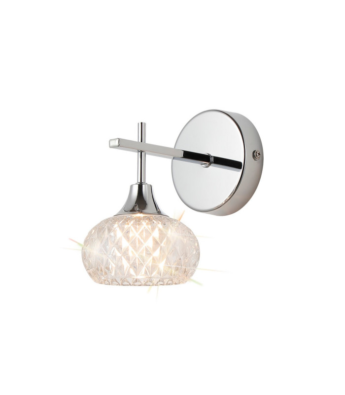 Aria Wall Light 1 Light G9 IP44 Polished Chrome/Clear Glass-4