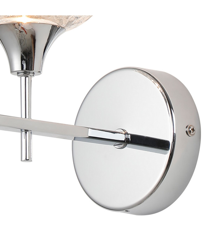 Aria Wall Light 1 Light G9 IP44 Polished Chrome/Clear Glass-6