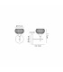 Aria Wall Light 1 Light G9 IP44 Polished Chrome/Clear Glass-7