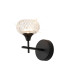 Aria Wall Light 1 Light G9 IP44 Satin Black/Clear Glass-1