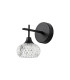 Aria Wall Light 1 Light G9 IP44 Satin Black/Clear Glass-5