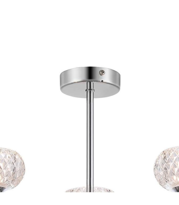 Aria Fixed Pendant 3 Light G9 IP44 Polished Chrome/Clear Glass-4