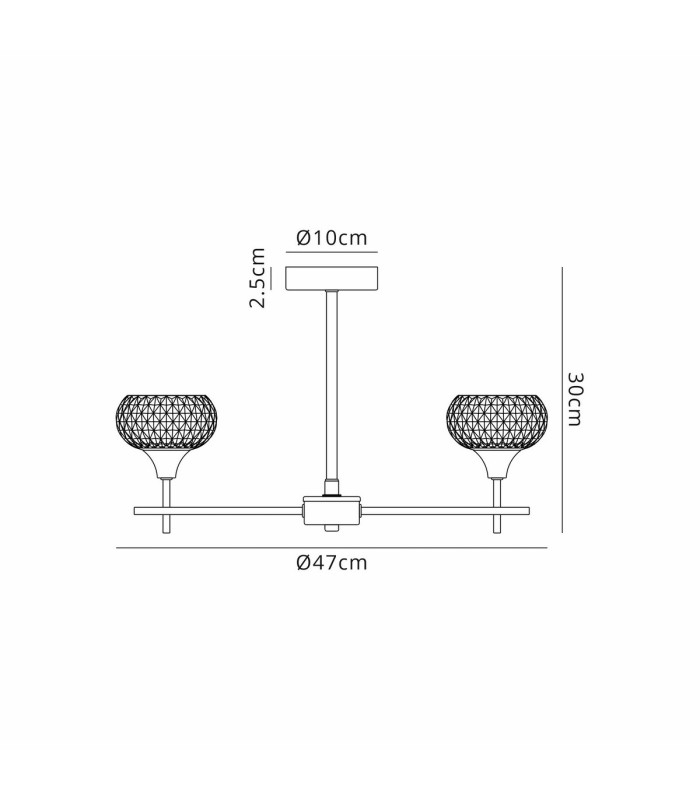 Aria Fixed Pendant 3 Light G9 IP44 Polished Chrome/Clear Glass-7