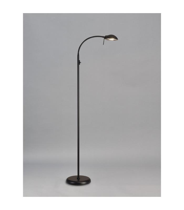 Bamberg Floor Lamp 1 Light G9 Satin Black-2
