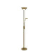Brazier 2 Light Floor Lamp With USB 2.1 mAh Socket 20+5W LED 3000K Touch Dimmer 2300lm Aged Brass 3yrs Warranty-1