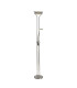 Brazier 2 Light Floor Lamp With USB 2.1 mAh Socket 20+5W LED 3000K Touch Dimmer 2300lm Polished Nickel 3yrs Warranty-1