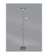 Brazier 2 Light Floor Lamp With USB 2.1 mAh Socket 20+5W LED 3000K Touch Dimmer 2300lm Satin Nickel 3yrs Warranty-2