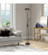 Brazier 2 Light Floor Lamp With USB 2.1 mAh Socket 20+5W LED 3000K Touch Dimmer 2300lm Satin Nickel 3yrs Warranty-4