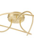 Connie Flush Ceiling 3 Light G9 Satin Brass/Smoke Glass-4
