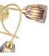 Connie Flush Ceiling 3 Light G9 Satin Brass/Smoke Glass-6
