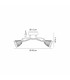 Connie Flush Ceiling 3 Light G9 Satin Brass/Smoke Glass-7