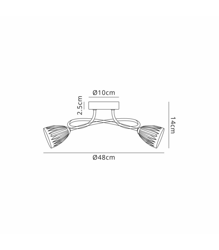 Connie Flush Ceiling 3 Light G9 Satin Brass/Smoke Glass-7