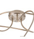 Connie Flush Ceiling 3 Light G9 Satin Nickel/Smoke Glass-4