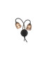Connie Wall Light 2 Light G9 Satin Black/Smoke Glass-1