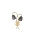 Connie Wall Light 2 Light G9 Satin Brass/Smoke Glass-3