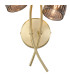 Connie Wall Light 2 Light G9 Satin Brass/Smoke Glass-5