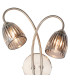 Connie Wall Light 2 Light G9 Satin Nickel/Smoke Glass-4