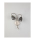 Connie Wall Light 2 Light G9 Satin Nickel/Smoke Glass-6