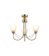 Cooper Ceiling 3 Light Pendant Convertible to Semi Flush E14 Antique Brass/Opal Glass-4